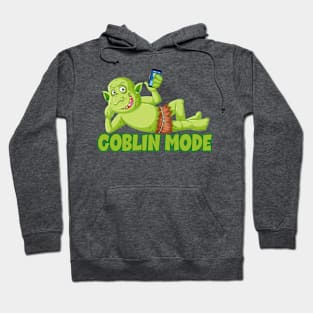 Goblin mode trolling the internet slobbing around evil remarks Hoodie